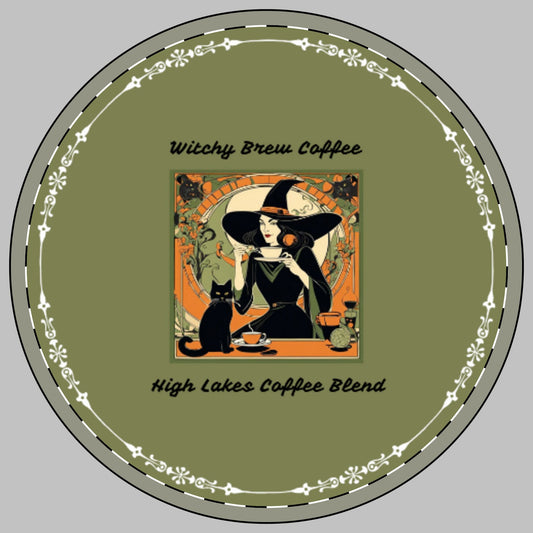 Witchy Brew High Lakes Blend Ceramic Coaster