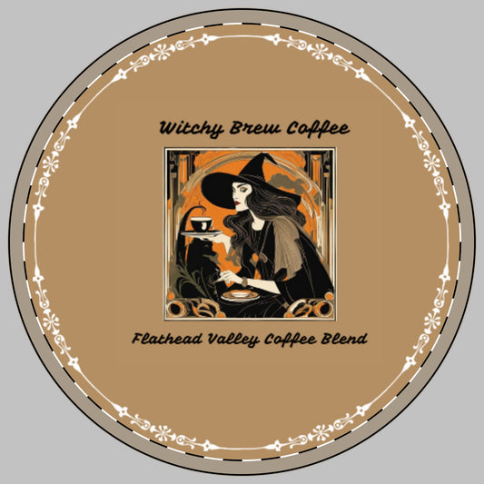 Witchy Brew Flathead Creek Coffee Ceramic Coaster