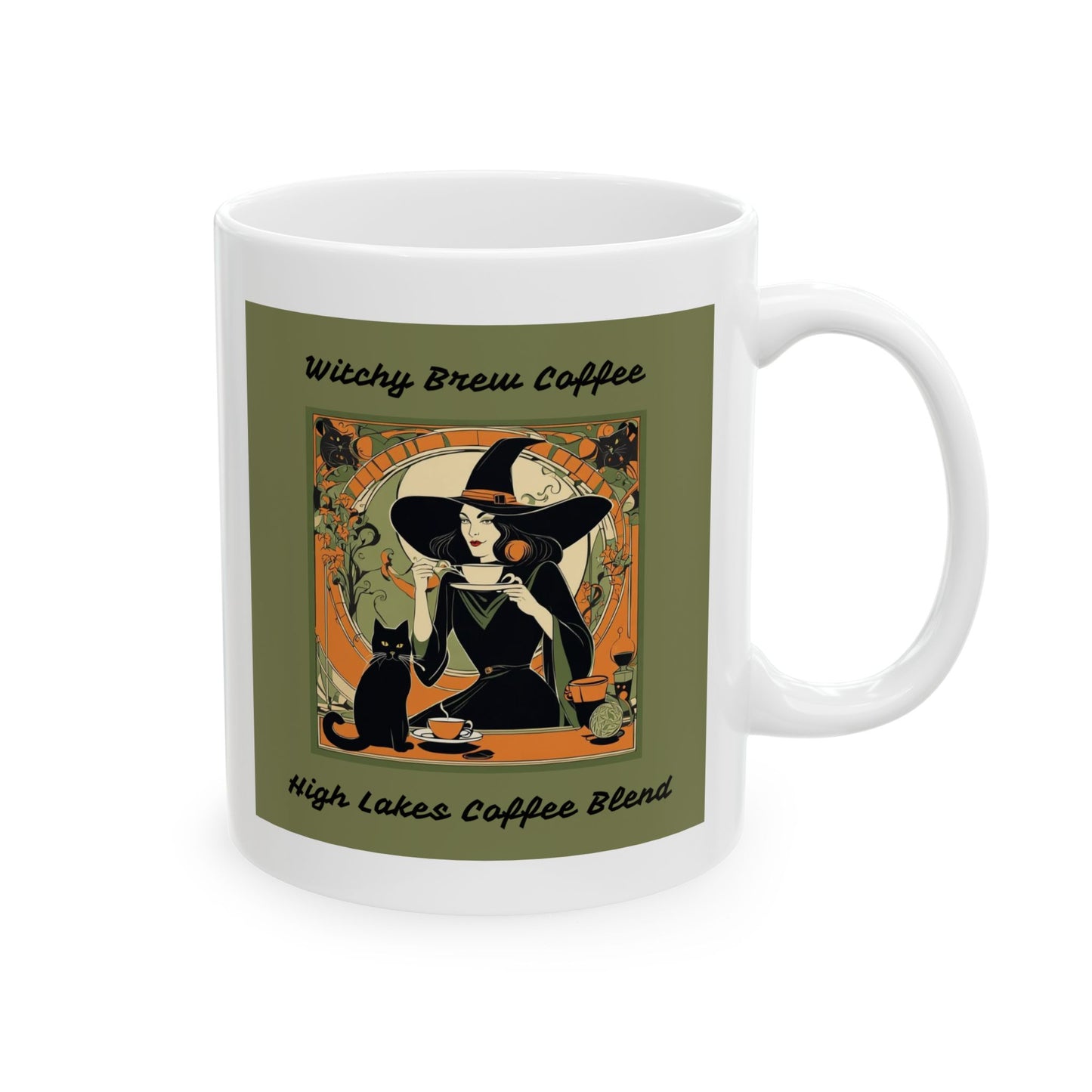 Witchy Brew High Lakes Blend Ceramic Mug, (11oz, 15oz)