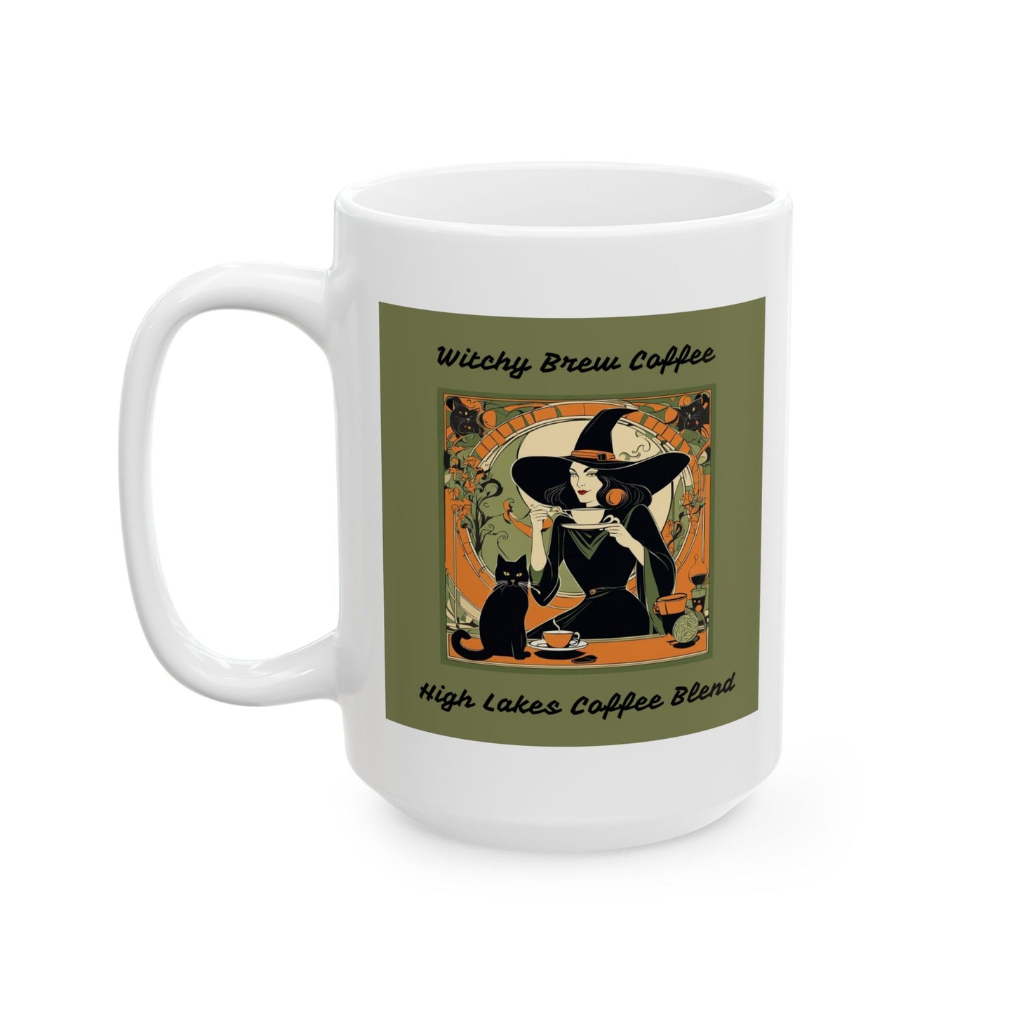 Witchy Brew High Lakes Blend Ceramic Mug, (11oz, 15oz)