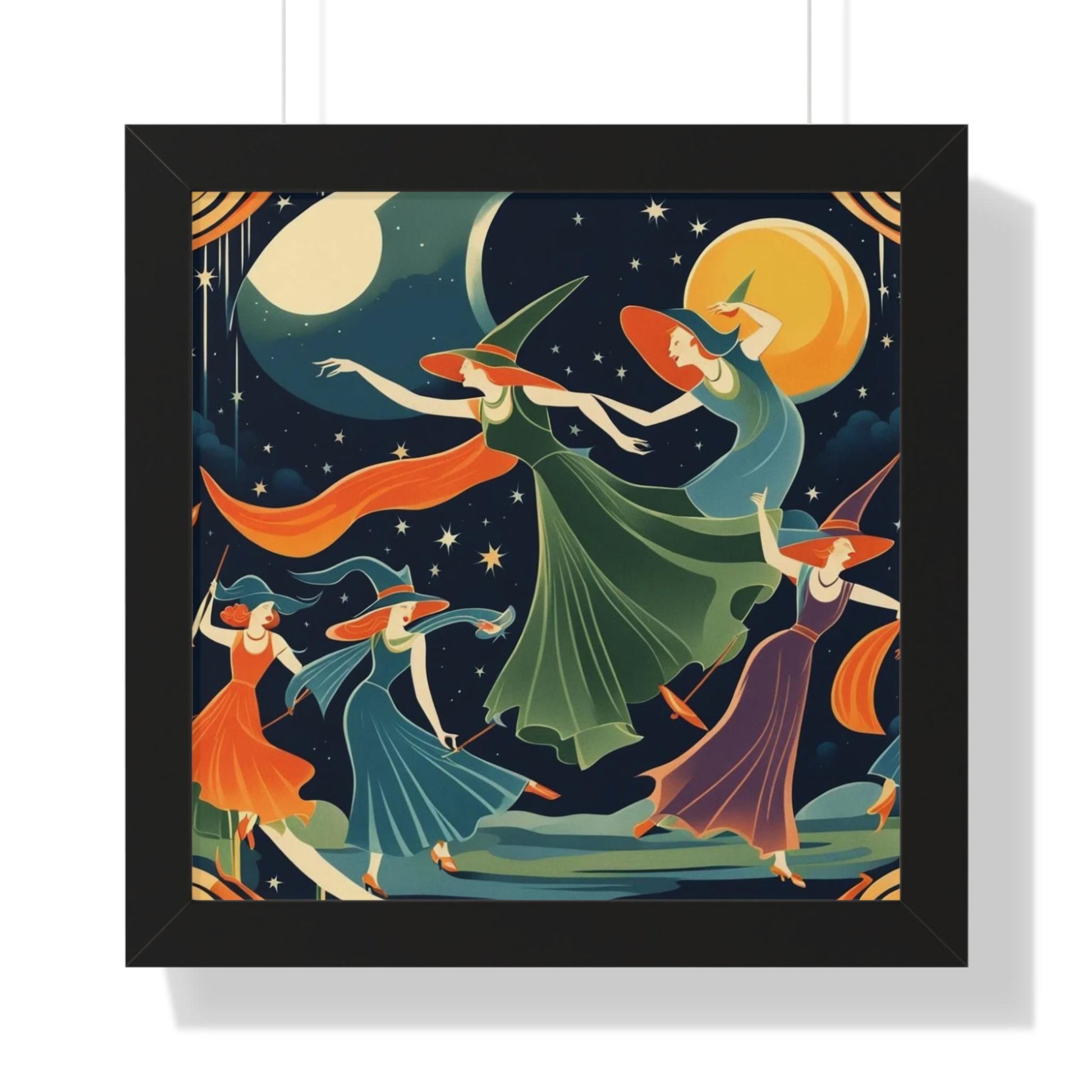 Poster - Witches Dancing Under The Moon for a Solstice Dance