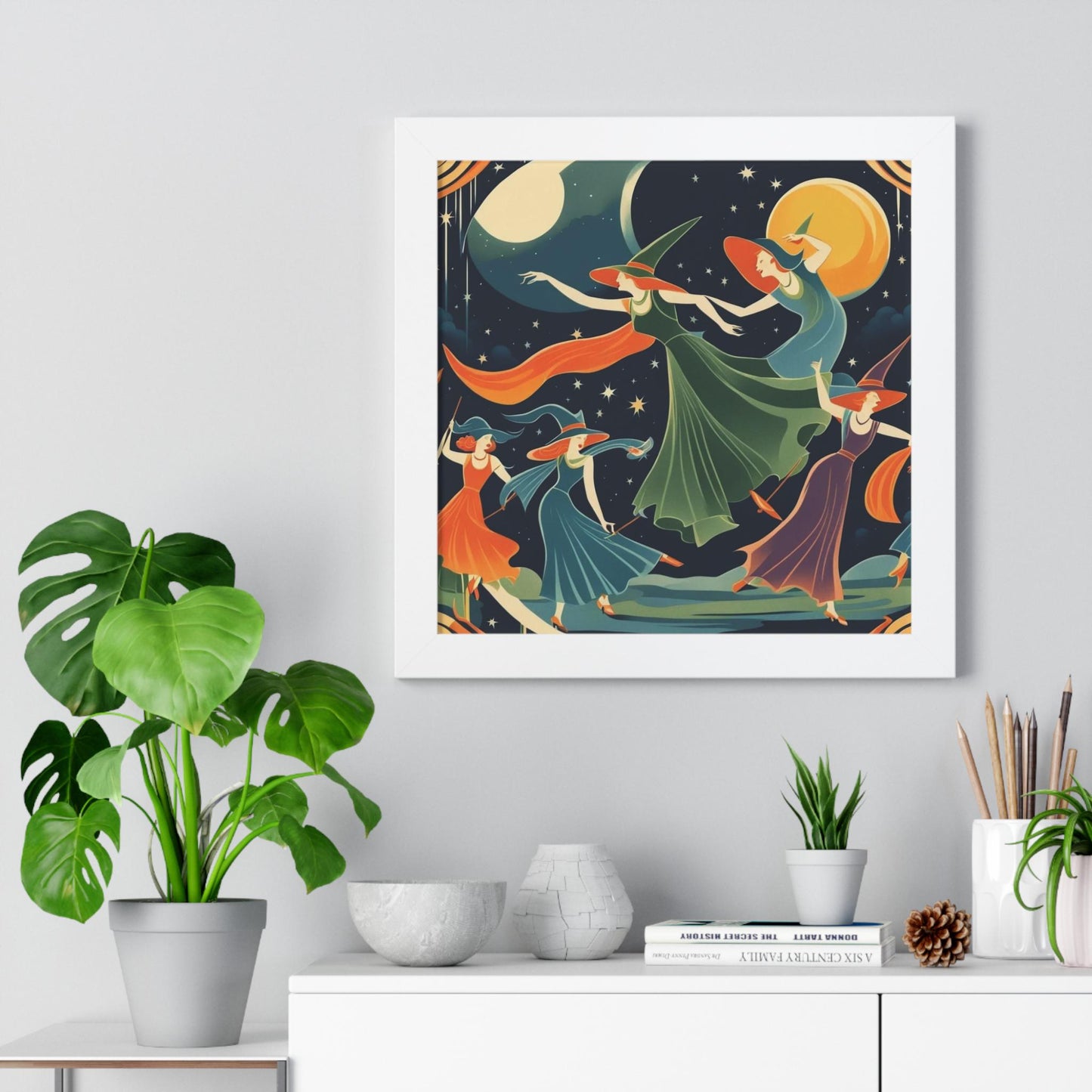 Poster - Witches Dancing Under The Moon for a Solstice Dance