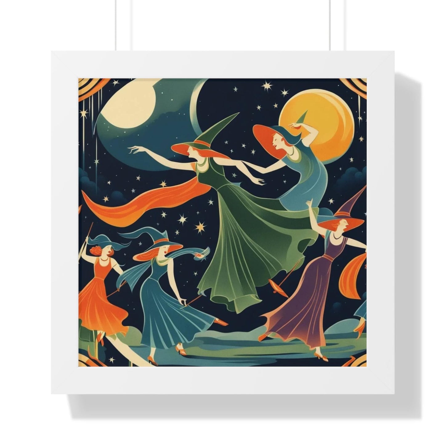 Poster - Witches Dancing Under The Moon for a Solstice Dance